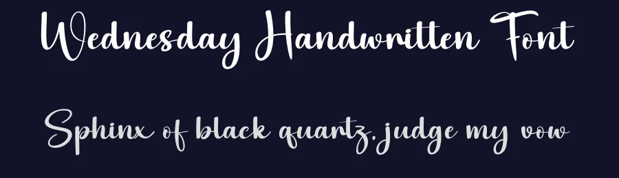 Wednesday Handwritten Font by andikastudio — Script Handwritten Font — thumbnail 2