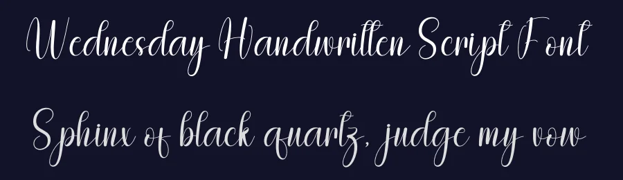Wednesday Handwritten Script Font by freshtypeink — Script Handwritten Font — thumbnail 2