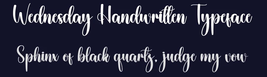 Wednesday Handwritten Typeface by creativeletter — Script Handwritten Font — thumbnail 2