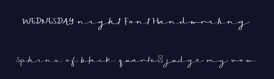 WEDNESDAY night Font Handwriting by edricstudio — Script Handwritten Font — thumbnail 2