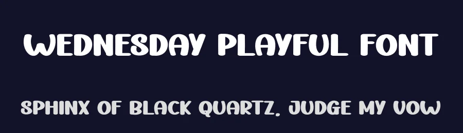Wednesday Playful Font by andikastudio — Display Font — thumbnail 2