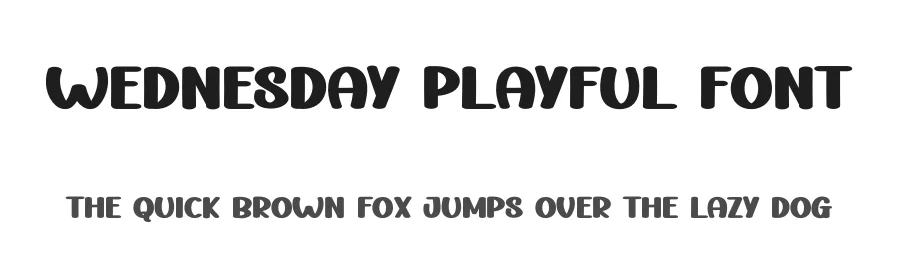 Wednesday Playful Font by andikastudio — Display Font