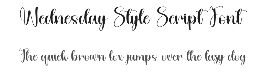 Wednesday Style Script Font by andikastudio — Script Handwritten Font