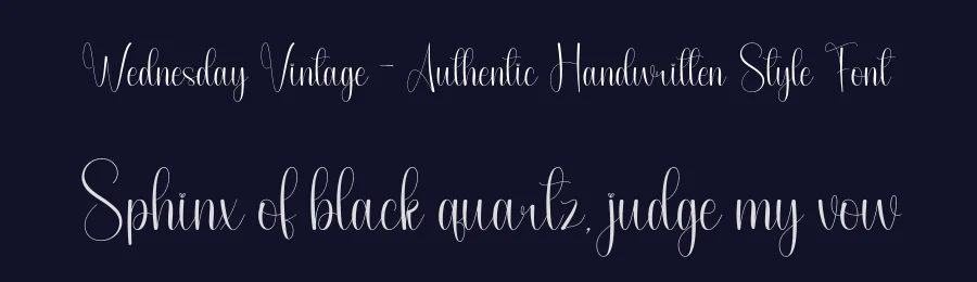 Wednesday Vintage – Authentic Handwritten Style Font by andikastudio — Script Handwritten Font — thumbnail 2