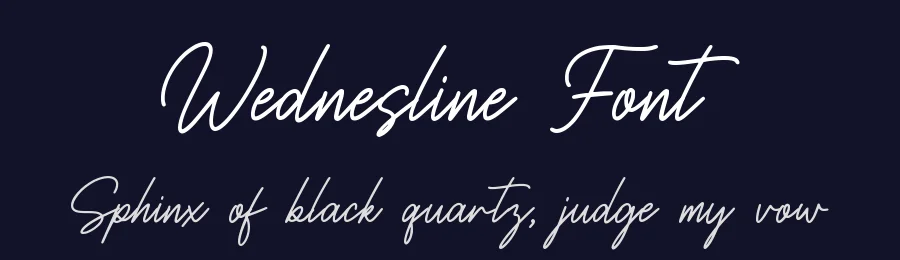 Wednesline Font by qwrtype — Script Handwritten Font — thumbnail 2