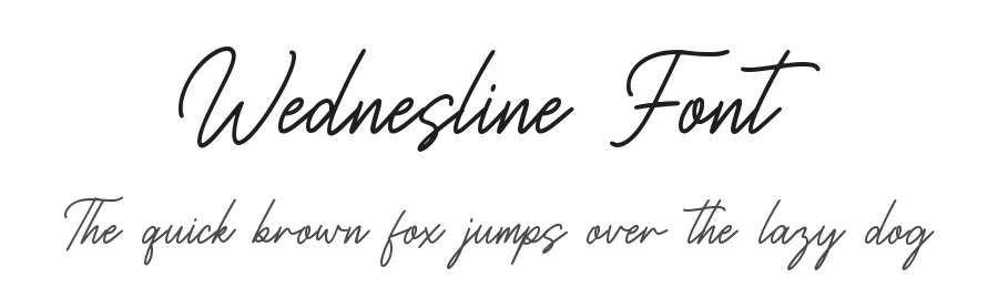Wednesline Font by qwrtype — Script Handwritten Font