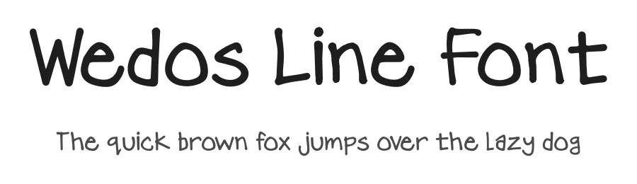 Wedos Line Font by fontsider — Display Font
