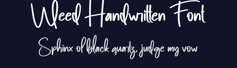 Weed Handwritten Font by creativeletter — Script Handwritten Font — thumbnail 2