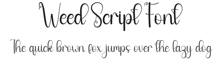 Weed Script Font by andikastudio — Script Handwritten Font