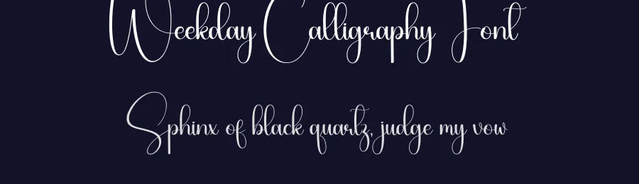 Weekday Calligraphy Font by creativeletter — Script Handwritten Font — thumbnail 2