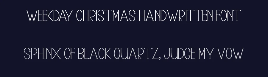 Weekday Christmas Handwritten Font by inermediaSTUDIO — Display Font — thumbnail 2