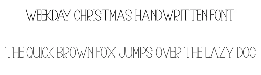 Weekday Christmas Handwritten Font by inermediaSTUDIO — Display Font