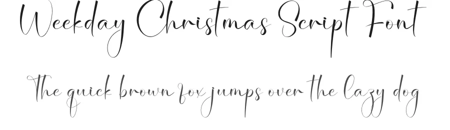 Weekday Christmas Script Font by creativeletter — Script Handwritten Font