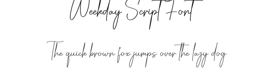 Weekday Script Font by creativeletter — Script Handwritten Font