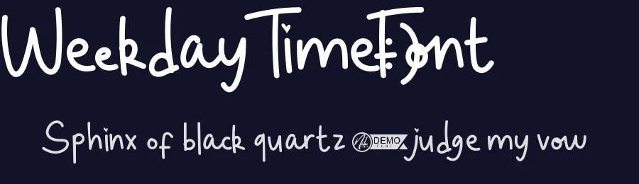 Weekday Time Font by nihstudio — Script Handwritten Font — thumbnail 2