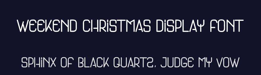 Weekend Christmas Display Font by andikastudio — Display Font — thumbnail 2