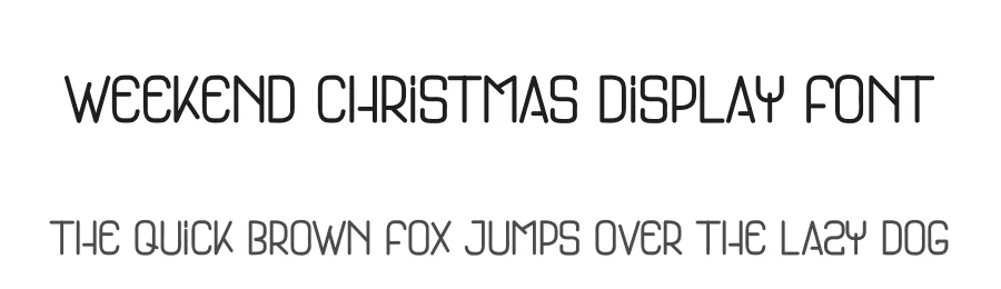 Weekend Christmas Display Font by andikastudio — Display Font