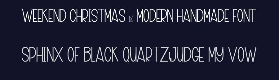 Weekend Christmas – Modern Handmade Font by inermediaSTUDIO — Display Font — thumbnail 2