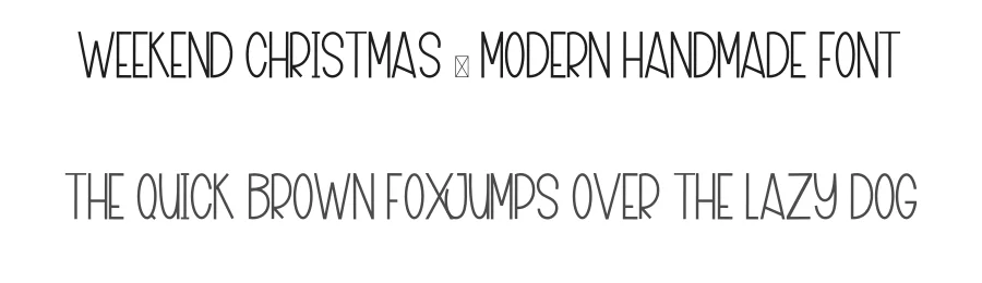 Weekend Christmas – Modern Handmade Font by inermediaSTUDIO — Display Font