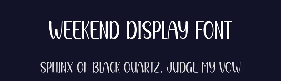 Weekend Display Font by andikastudio — Script Handwritten Font — thumbnail 2