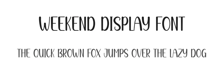 Weekend Display Font by andikastudio — Script Handwritten Font
