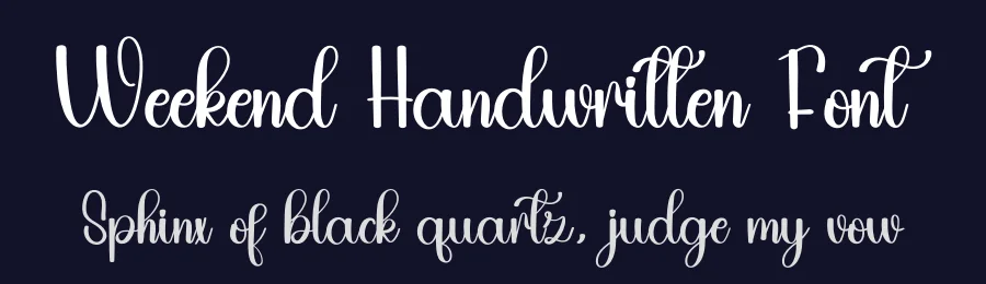Weekend Handwritten Font by inermediaSTUDIO — Script Handwritten Font — thumbnail 2