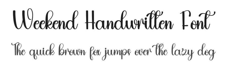 Weekend Handwritten Font by inermediaSTUDIO — Script Handwritten Font