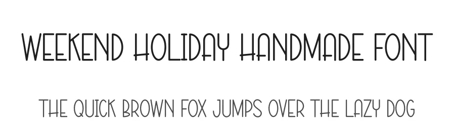Weekend Holiday Handmade Font by andikastudio — Display Font