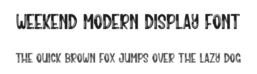 Weekend Modern Display Font by inermediaSTUDIO — Display Font