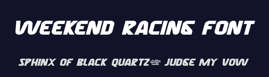 Weekend Racing Font by noahtype — Decorative Font — thumbnail 2