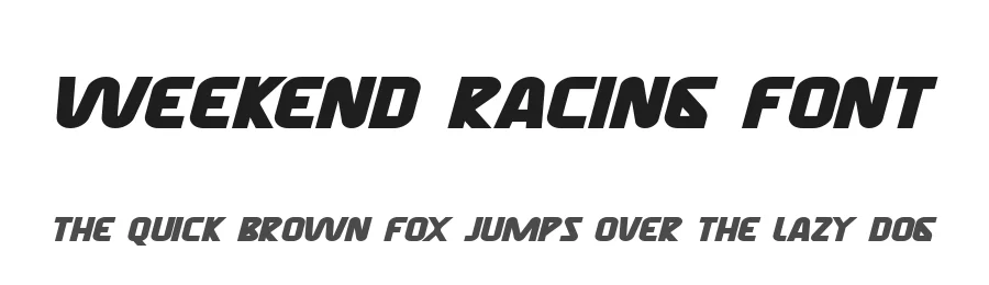 Weekend Racing Font by noahtype — Decorative Font