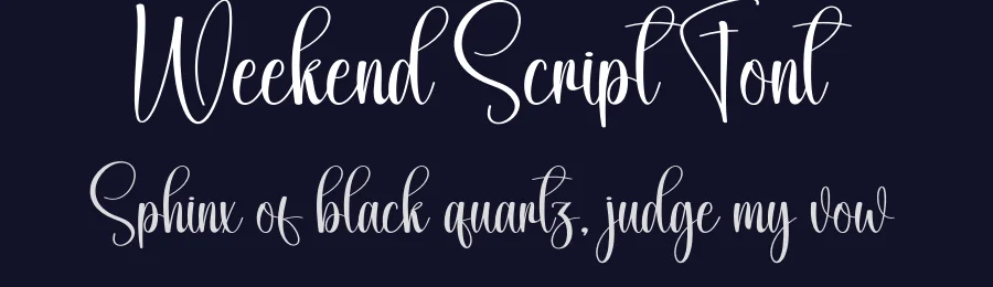 Weekend Script Font by creativeletter — Script Handwritten Font — thumbnail 2