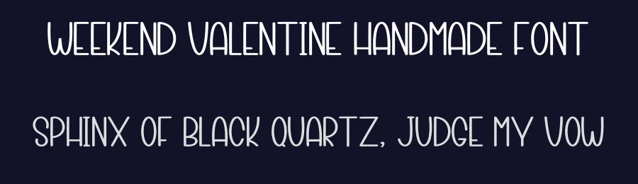 Weekend Valentine Handmade Font by inermediaSTUDIO — Display Font — thumbnail 2