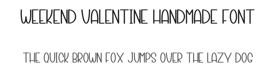 Weekend Valentine Handmade Font by inermediaSTUDIO — Display Font