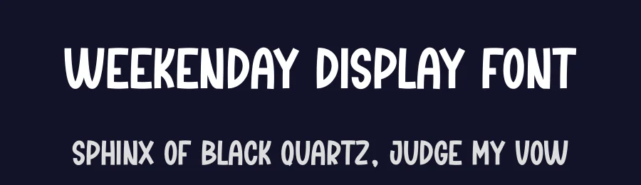 Weekenday Display Font by creativeletter — Script Handwritten Font — thumbnail 2