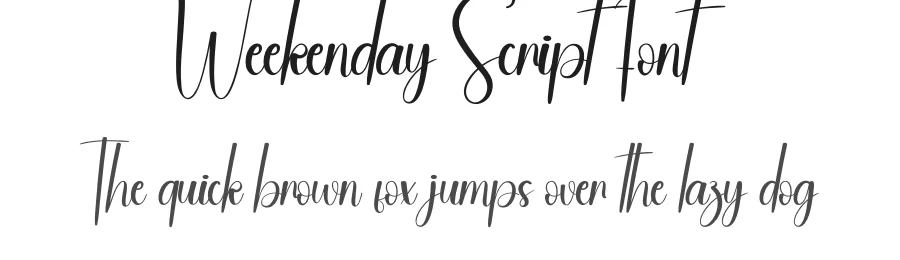 Weekenday Script Font by andikastudio — Script Handwritten Font