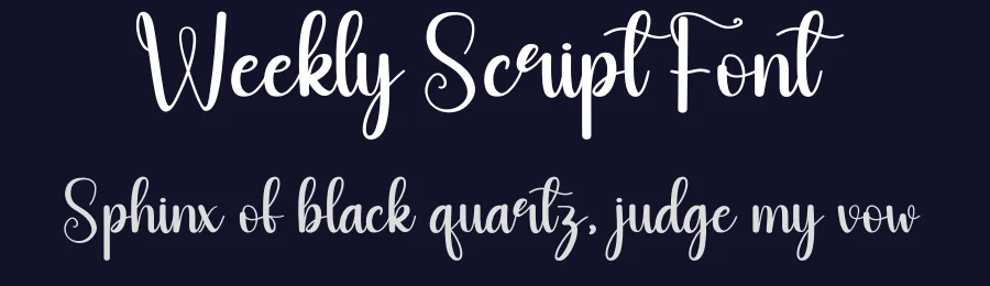 Weekly Script Font by andikastudio — Script Handwritten Font — thumbnail 2