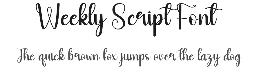 Weekly Script Font by andikastudio — Script Handwritten Font