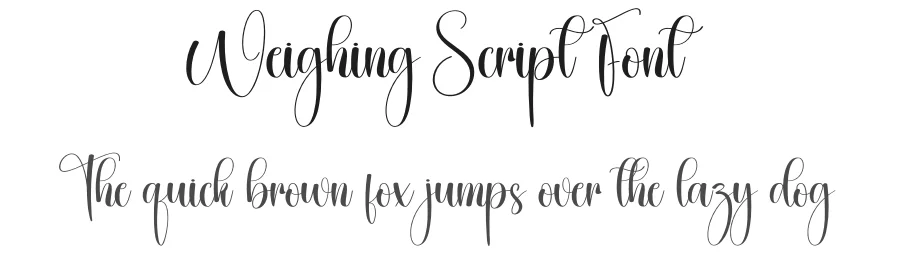 Weighing Script Font by creativeletter — Script Handwritten Font