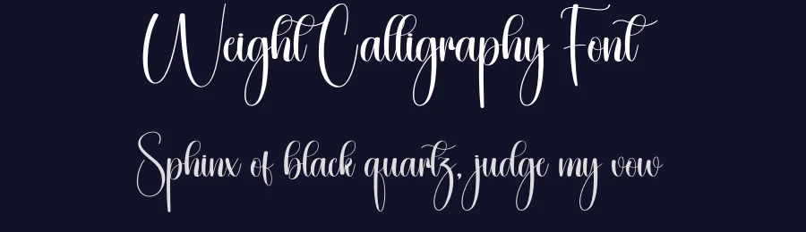 Weight Calligraphy Font by creativeletter — Script Handwritten Font — thumbnail 2