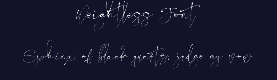 Weightless Font by Surplus Type Co — Script Handwritten Font — thumbnail 2
