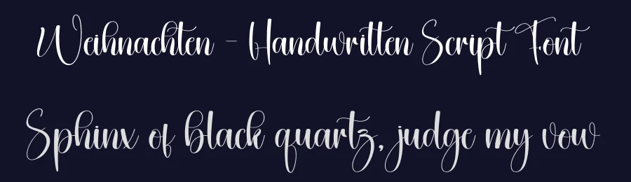 Weihnachten – Handwritten Script Font by creativeletter — Script Handwritten Font — thumbnail 2