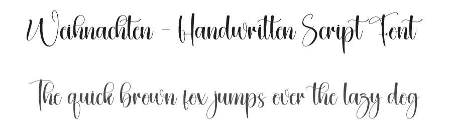 Weihnachten – Handwritten Script Font by creativeletter — Script Handwritten Font