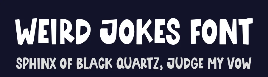Weird Jokes Font by Timur type — Display Font — thumbnail 2