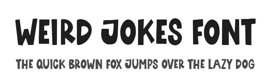 Weird Jokes Font by Timur type — Display Font