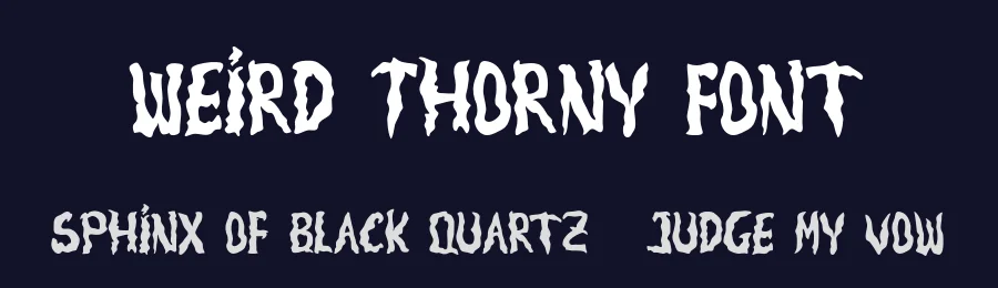 Weird Thorny Font by pandekastudio — Decorative Font — thumbnail 2