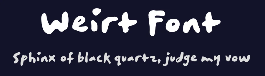 Weirt Font by bodig — Script Handwritten Font — thumbnail 2