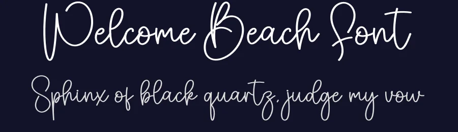 Welcome Beach Font by creativeletter — Script Handwritten Font — thumbnail 2