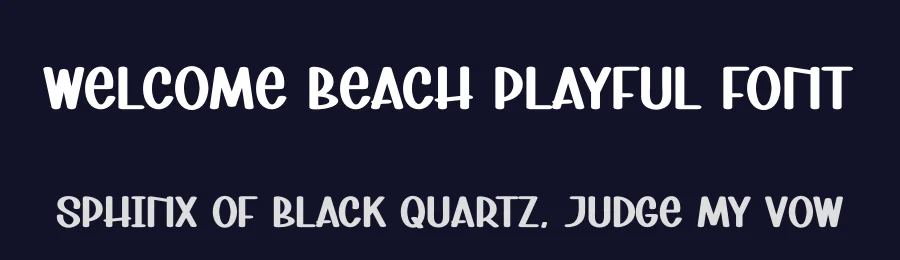Welcome Beach Playful Font by andikastudio — Display Font — thumbnail 2