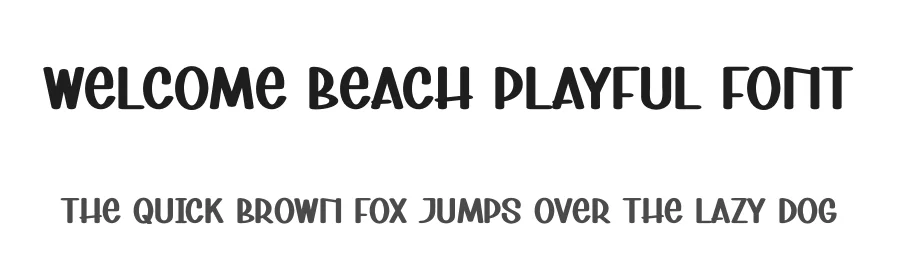 Welcome Beach Playful Font by andikastudio — Display Font